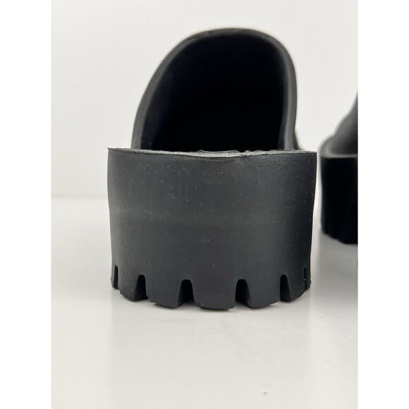 Jeffrey Campbell Bae Platform Mules Size 8 Black Slip On Chunky Clog - Picture 4 of 13